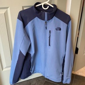 Mens light blue and navy North Face Jacket. Excellent condition!